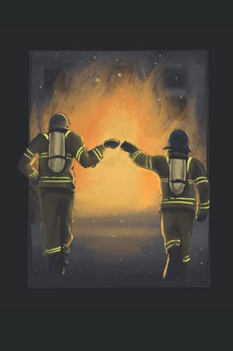Notizbuch: Feuerwehr Notizbuch | 6x9 Zoll DIN A5 | 120 Seiten Punktraster | Feuerwehrteam Notizheft | Berufsfeuerwehr Tagebuch | Feuerwehrmann Geschenk