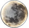 HKLY LED Applique Murale Lune avec Télécommande, Lampe Murale Intérieur Moderne Dimmable Lampe de Chevet Ronde Acrylique Éclairage Mural pour Chambre Salon Couloir Escalier Veilleuse Lune (24cm)