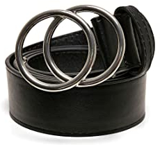 Urban Classics Unisex Ring Buckle Belt L black/silver