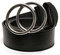 Urban Classics Unisex Ring Buckle Belt L black/silver