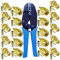 Glakyur 10 Pezzi Connettori Coassiali Maschio e Femmina SMA e Pinza Crimpatrice per Cavo Antenna WiFi SMA-RG174 RG316