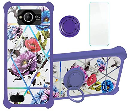 Aroepurt Cover per brondi Amico Smartphone 4G Custodia Comaptibile con brondi Amico Smartphone 4G Case Custodia Cover Supporto Premium in PU BF85 Blue