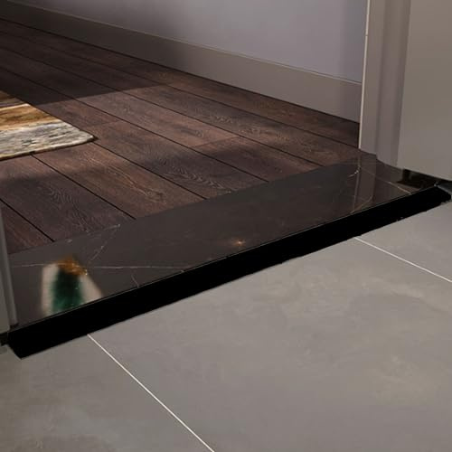 Türschwellenrampe Gummi 3cm Hoch Rampe Rollstuhl Türschwelle Kletterhilfe For Doors, Bathrooms, Supermarkets, Garage Entrances, Cuttable (Color :Schwarz Weiß) ( Color : Black , Size : 3*1.5*100cm )