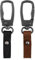 Wisebom Auto Schlüsselanhänger Echtleder Hochwertige, 2Pcs Schlüsselringe Karabiner Metall mit Lederband, Schlüsselbund Leder Schlüsselband Schlüsselhalter Auto für Damen Herren