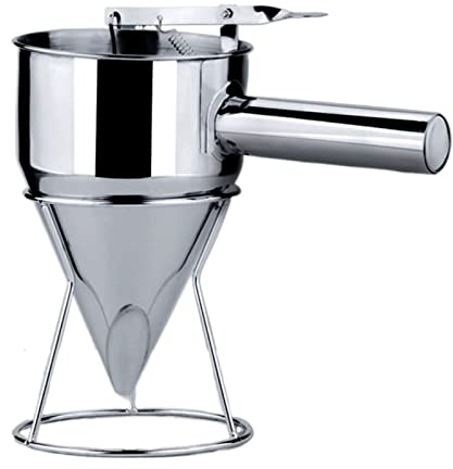 OUSIKA Entonnoir Entonnoir à piston en acier inoxydable avec outil de boules de poulpe de support for entonnoir de dosage de crème goutte à goutte de sauce for entonnoir de maison de cuisine Entonnoir
