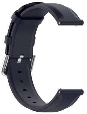 Lederarmband Kompatibel mit Fossil Gen 6 44mm/Fossil Gen 5/5E 44mm Armbänder, 22mm Weiche Ersatzriemen Leder Uhrenarmbänder Ersatzarmband Wasserdicht Replacement Armband, Dunkelblau