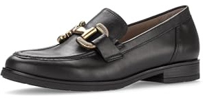 Gabor Damen Slipper, Frauen Slip On,Moderate Mehrweite (G),Loafer,College Schuhe,Businessschuhe,Slip-ons,schwarz (dk-Gold),38 EU / 5 UK