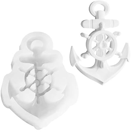 Stampo in resina per ancora, stampo in silicone per ancora - Stampo ornamentale in silicone riutilizzabile per ancoraggio di navi fai-da-te | I pendenti da parete sformano facilmente lo stampo