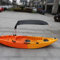 Eawfgtuw KAYAK - Toldo para barco, canoa, para una sola persona, nuevo individual para toldo de canoa KAYAK 125 x 110 cm (negro)