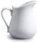 Concept4u White Ceramic Jug with Handle 1Liter Porcelain Traditional Milk Jug Household Creamer Gravy Custard Serving Pitcher Ideal for All Types of Kitchens