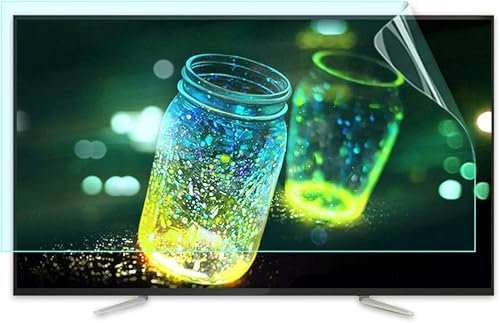 XDRGOOIUY TV Anti Blue Light Screen Protector for 55-75 Monitors Ultra-Clear Matte Film Anti-Glare TV Protector Film for LCD, LED, OLED & QLED 4K HDTV