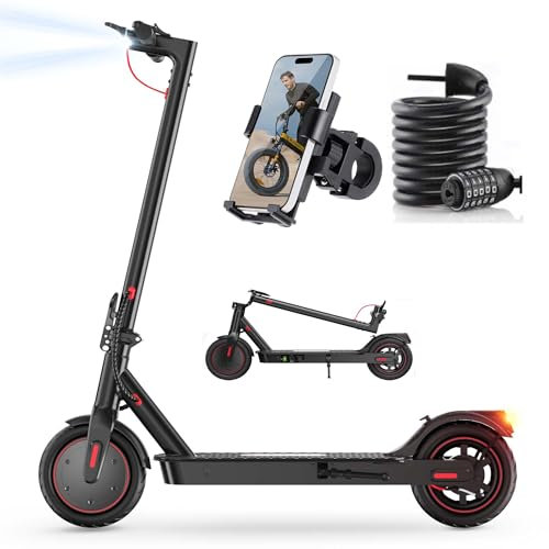 iScooter 8,5 Trottinette Electrique Adulte, Batterie 280,8WH, Trottinette Électrique Pliable pour Adolescents Et Adultes, Charge 100KG, Max 25 K.M./H, Double Freinage, 3 Modes De Vitesse