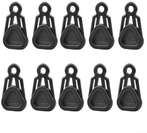 10Pcs Heavy Duty Tarp Clips Set, Camping Tarp Clips Set, Tarp Clips Clamps, For Caravan Canopies, Pergola, Canvas Covers, Outdoor Camping(Black)