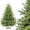 FairyTrees Weihnachtsbaum künstlich 180 cm ALPENTANNE Premium mit Christbaum Holzständer | Tannenbaum künstlich mit Naturgetreue Spritzguss Elemente | Made in EU |