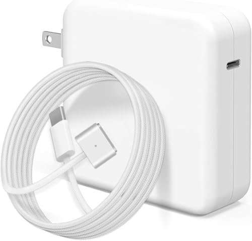 Charger for Mac Book Air 15,13 Inch/Mac Book Pro14 Inch M3/M2/M1 from 2024 2023 2022 2021,70W USB-C to Mag 3 Power Adapter,Include 6.6ft 5A USB-C to Mag 3 Cable