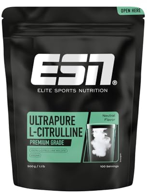 ESN Ultrapure L-Citrullin, 500g Beutel, 100 Portionen, vegan | Mikrofein, vielseitig kombinierbar und vegan