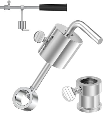 Tkxjry Ausgleichsgewicht für Grillspie,286 Gram Edelstahl Spießgewicht und Lager,Gewicht Balancer Mit L-förmigen,für Drehspieß Grillspießgewichte Spießstangen Stopper Gewicht für Grillspieß Rotisserie