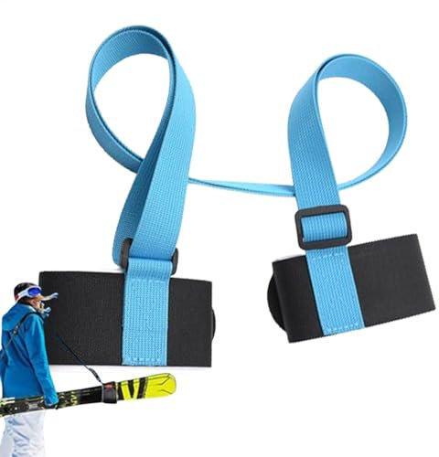 Skigurt und Stöckenhalter, Rucksack für Skiträger | Bequemer Skibefestigungsgurt für Auto, gepolsterter EVA-Gurt für den Transport von Skier