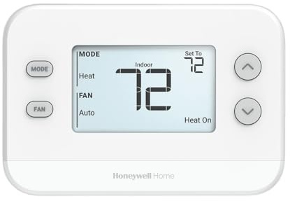 Honeywell TH1110U4000/U T4 Pro Programmable Thermostat, 1 Heat/1 Cool, Energy-Saving Temperature Control