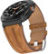 Bouixel Bracelet en cuir véritable pleine fleur compatible avec les bracelets Samsung Galaxy Watch Ultra de 47 mm pour homme et femme, large connecteur en métal robuste pour Galaxy Watch Ultra (2024