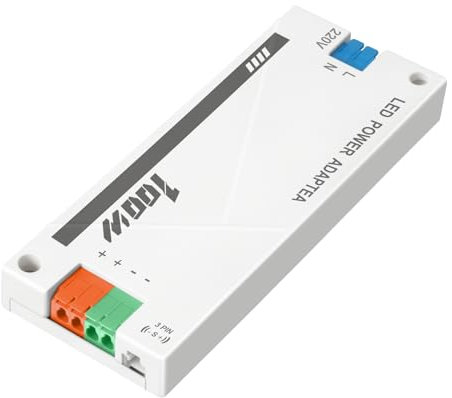 Alimentatore 24v 4.2A, Trasformatore 220V 24v 100W, Trasformatore LED 24V 100W con connettore a 3 pin, Driver Led AC a DC, per G4, GU5.3, MR11, MR16, Lampade LED, non sfarfallante, non rumoroso