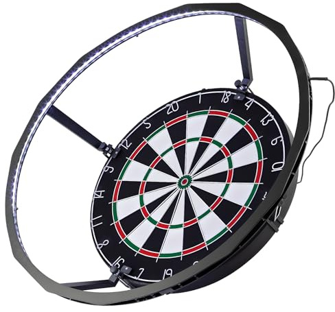 LN COZY CORNER Dartboard Light Surround Ring, LED Dart Board Lighting System, Portable Shadowless Dartboard Light for All Standard Dart Boards