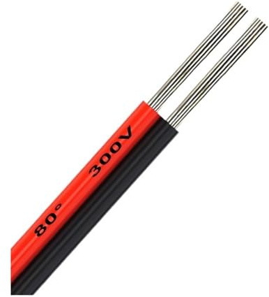 HSQPMGPRJ 2 pz 5/10/20/30/50 m Cavo Elettrico 28/26/24/22/20/18/16 AWG UL2468 di Estensione Striscia for Altoparlanti Audio Connettore della Batteria for Auto(Red Black 30m,28 AWG)