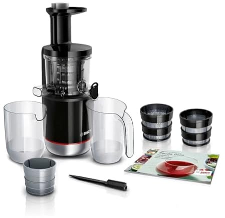 Bosch Sda Bosch MESM731M Slow juicer Black 150 W MESM731M, Slow juicer, Black, 55 RPM, 1.3 L, 1 L, 150 W