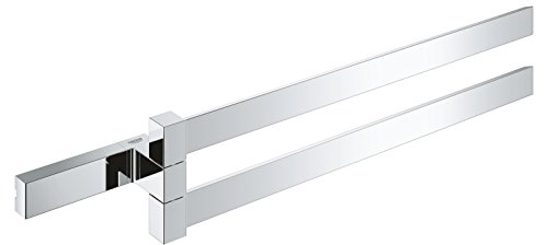 GROHE Selection Cube Bad-Accessoires (Doppel-Handtuchhalter, Material: Metall) chrom, 40768000