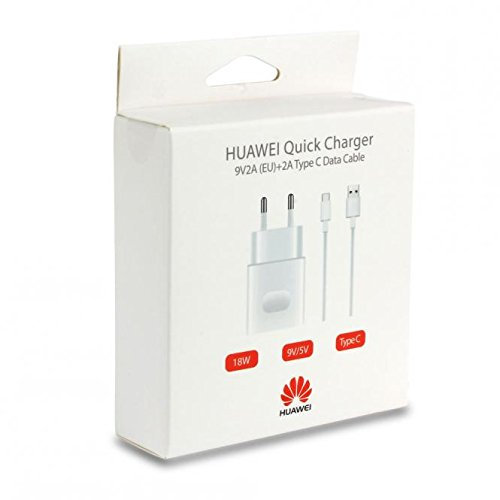 Alimentatore Caricatore Originale Huawei Con Cavo Type-C Per P9 P10 Plus Mate 9 10 Honor 8 G9 Fast Charger Quick Charge Carica Caricabatterie Ricarica Veloce AP32 Blister Confezione Ufficiale 18w