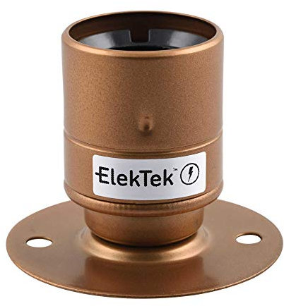 ElekTek Douille E27 Bronze Laiton Edison Screw Montage sur surface