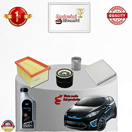 KIT TAGLIANDO 4 FILTRI E OLIO FIESTA VI 1.4 16V GPL 71KW 96CV 2015 ->