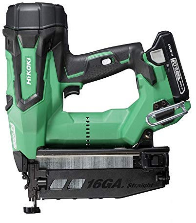 HIKOKI 51256646 51256646-Clavadora Para Madera 18V Li-ION 3.0Ah 3 seg clavo Brad 16GA 25-65mm Con 2 baterias cargador y maletin NT1865DBSLZ