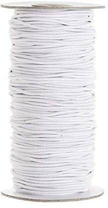 Weddecor 2.5mm Breit Nähen Elastische Schnur Spule Faden, Elastisch Saiten Gewinde für die Herstellung Armbänder,Bekleidung,Stricken,DIY Projekte, Schmuck Herstellung, Bund, Halsketten, Deko