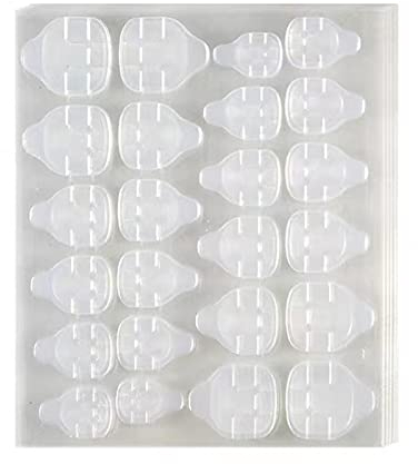 THETAG 240 Pièces Autocollant Ongle Adhésif Transparent, Autocollant d'Ongle de Colle Double Face Faux Ongles Conseils Pour Ongles Fournitures Nail Salon