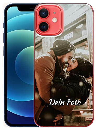 König Design Handyhülle mit Foto für Apple iPhone 12 Mini - Personalisierte Hülle, selber gestalten, mit Bild - Schutzhülle aus weichem TPU Silikon Gel Material