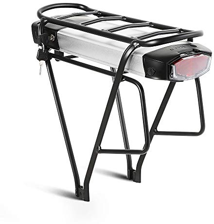 SEASON Gepäckträger Ebike Akku - 36V 13Ah 14.5Ah 15.6Ah 17.4Ah / 48V - 10.4Ah Lithinum-Ionen Batterie für Elektrofahrrad 1000W 750W 500W 350W(mit Ladegerät)