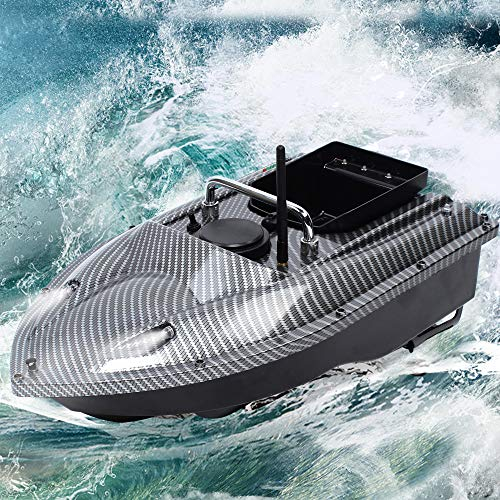 RibasuBB 500M RC Fischerei Köder Boot, Ferngesteuertes Boot zum Angeln, Köderboot Fischfinder Nachtangeln mit Fernbedienung Fernfisch Sucher Schiffs für Pools und Seen