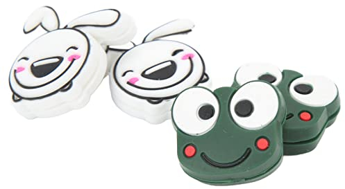 Schlagreduzierungs-Tennisschläger-Dämpfer Tragbarer Tennis-Dämpfer Frosch 2,2 cm/0,9 Zoll Hase 2,8 cm/1,1 Zoll