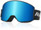 AVAWAY Abnehmbar Snowboard Brille OTG Skibrille für Brillenträger Herren Damen Zylinder Verspiegelt Anti-Fog Linse Magnet-Wechselsystem UV-Schut