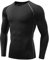 TERODACO Base Layer Mens Long Sleeve Soft Gym T Shirts Men UPF 50+ Moisture Wicking Compression Tops for Men Running Sports Cycling Top,Breathable Quick Dry Stretchy 323 Black M