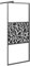 vidaXL Paroi de Douche Cloison de Baignoire Accessoire de Salle de Bain Cloison de Douche Intérieur 90x195 cm Verre ESG avec Design de Pierre Noir