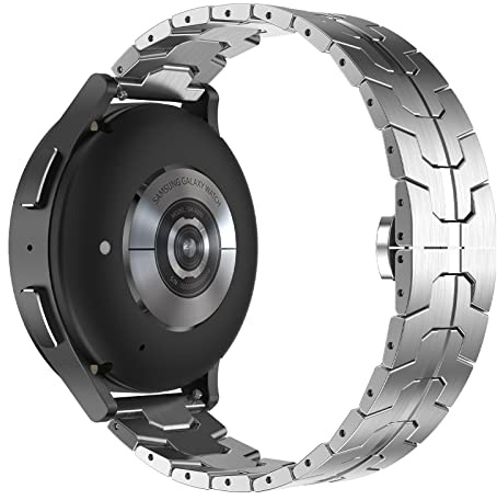 JSHshield Bracelet de Montre de Remplacement en Métal Compatible avec Galaxy Watch 5 Pro Galaxy 5 Pro Sport Mode Couleur Acier Inoxydable Bracelet Smartwatch 20mm