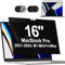 Magnétique Filtre de Confidentialité pour MacBook Pro 16 Pouces(M1-M4, A2485/A2780/A2991), Anti-Espion/Bleu-Lumière Filtre ecran Confidentialité, Amovible Filtre écran pour Macbook Pro 16.2 Pouces