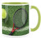 Purely Home Tennis Ball Racquet Mug - Light Green Coffee Tea Present Tennis Gift
