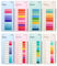 Newplenty 1600 Stück Haftnotizen,8 Stile Transparent Sticky Notes mit Lineal, Selbstklebend Haftstreifen, Klein Klebezettel Notizzettel, Page Marker Haftmarker Index Book Tabs für Büro Schule (1600)