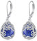 Lapislazuli Ohrringe für Damen 925 Sterling Silber Lebensbaum Ohrringe Leverback Baum des Lebens Schmuck Geschenke (BB-Baum des Lebens Lapislazuli)