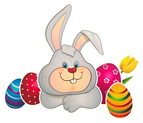 Ostern Türdeko Haustür Willkommensschild Osterdeko Dekoschild Türschild Frohe Ostern Türhänger Hase Türhänger Ostertürschild Dekor Fensterdeko für draußen und innen
