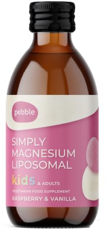 Simply Magnesium Liposomal - Highly absorbable Liquid Magnesium Glycinate Supplement, Natural Flavour, for Kids and Adults, 250ml (Raspberry & Vanilla)