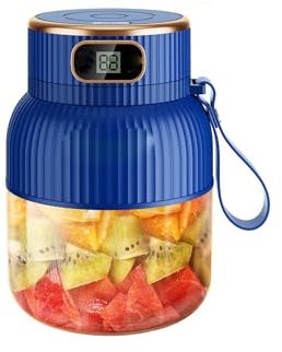 COYOUCO Presse-Agrumes Portables électriques Légumes et Fruits Grande capacité Tasse de jus 600ml Presse-Agrumes,Bleu